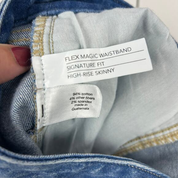 Lane Bryant Signature Fit High-Rise Skinny Jeans – Flex Magic Waistband 16P - Picture 7 of 7